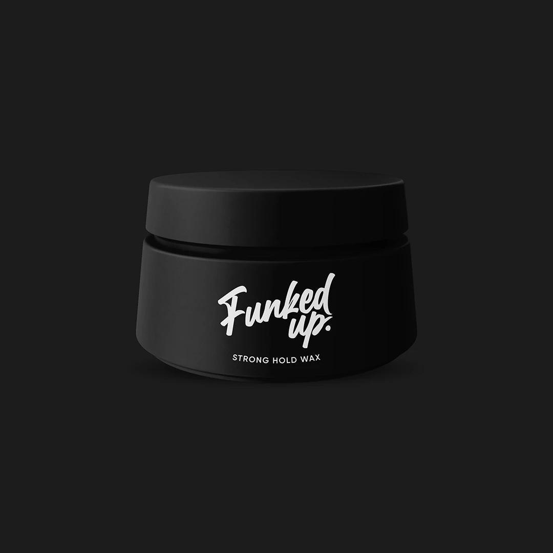 Funked Up Logo Design On Wax Pot.